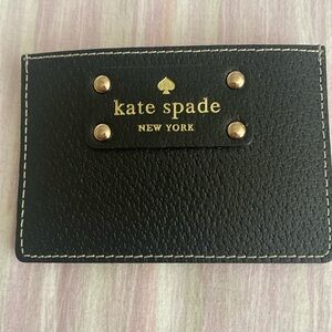 EUC Kate Spade card wallet Black